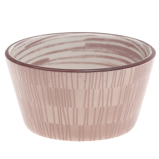 3.75" Ceramic Cake Bowl – Gray & Brown Patterned | Habitt