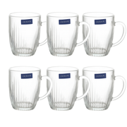520 ml Premium Glass Juice Mug – Heavy-Duty Beverage Mug Set of 6 for Juice, Water, Shakes & Daily Use - Habitt