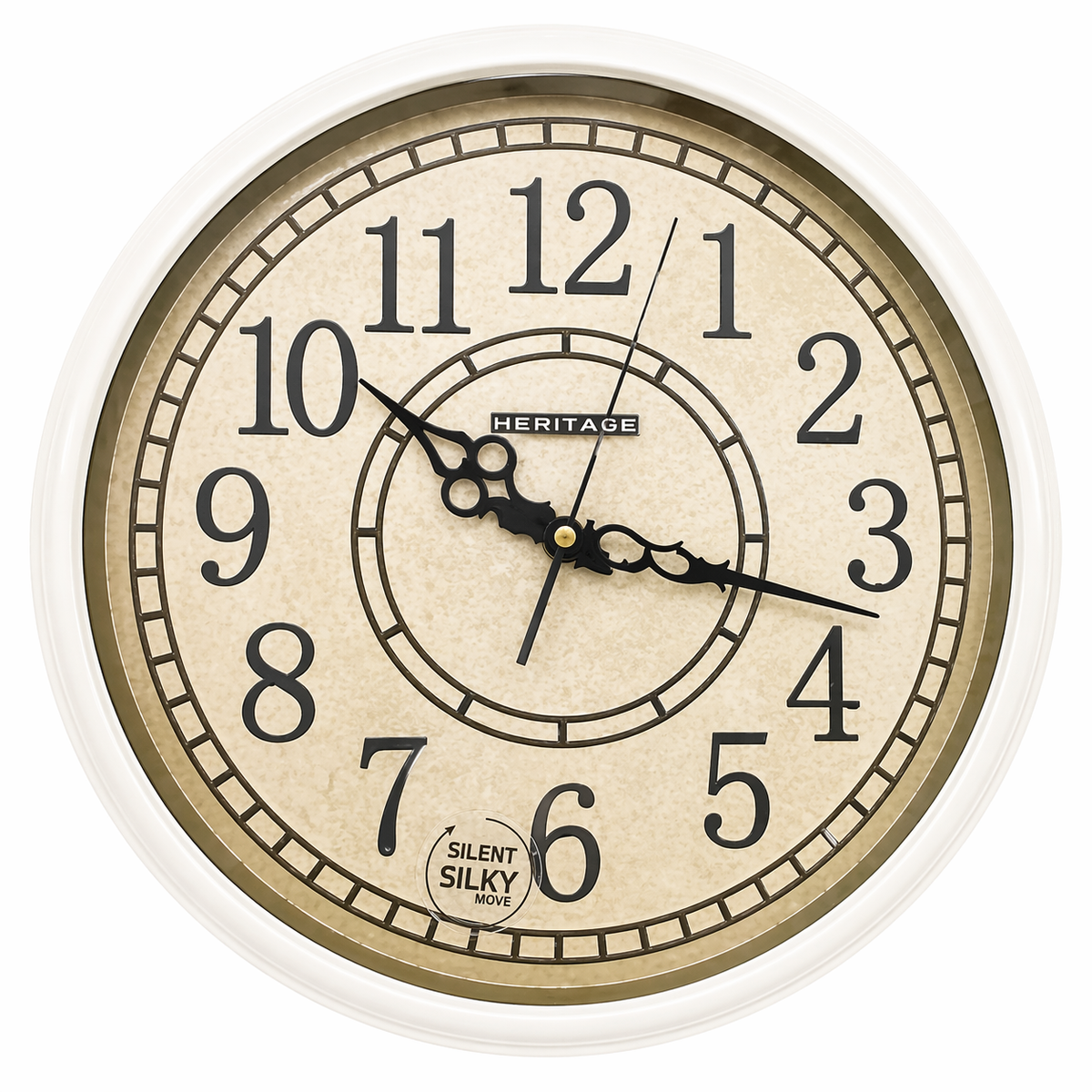 HERITAGE Wall Clock Momentum 15" – Classic Vintage Elegance - Habitt