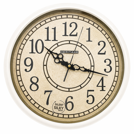 HERITAGE Wall Clock Momentum 15" – Classic Vintage Elegance - Habitt