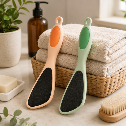 1 PC Double Sided Foot File Callus Remover – Pedicure Heel Scrubber (Assorted Colors)
