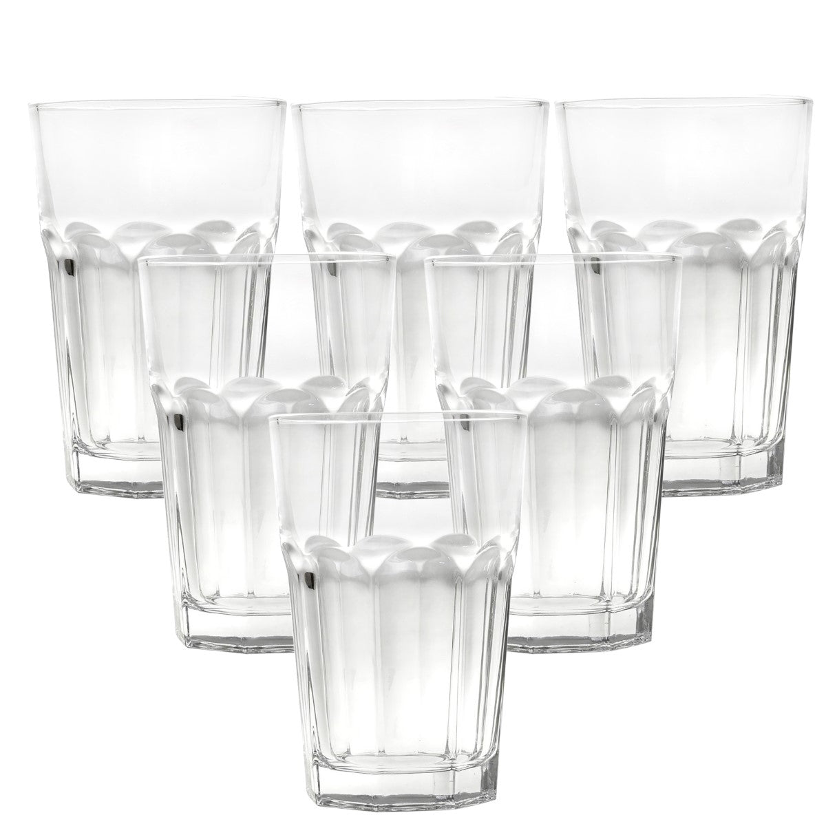 6Pcs Glass Set Bella 300ML GG-248 - Habitt
