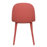 Sora Dining Chair – Modern Molded Seat with Cushion (Pink, Grey, White, Black, Yellow) - Habitt