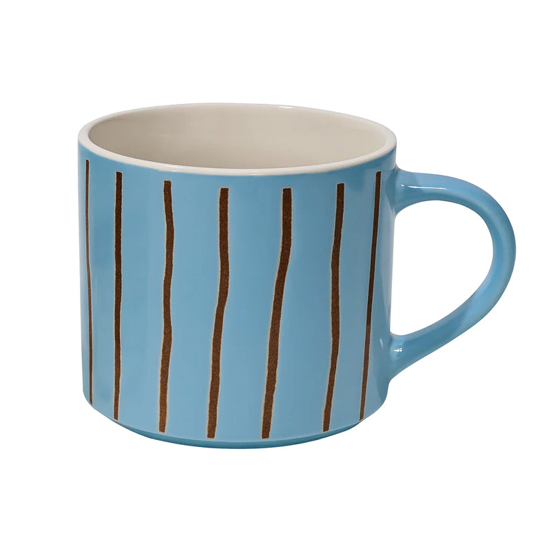 Mug Aesthetic – Blue, Yellow & Pink (400 ml) - Habitt