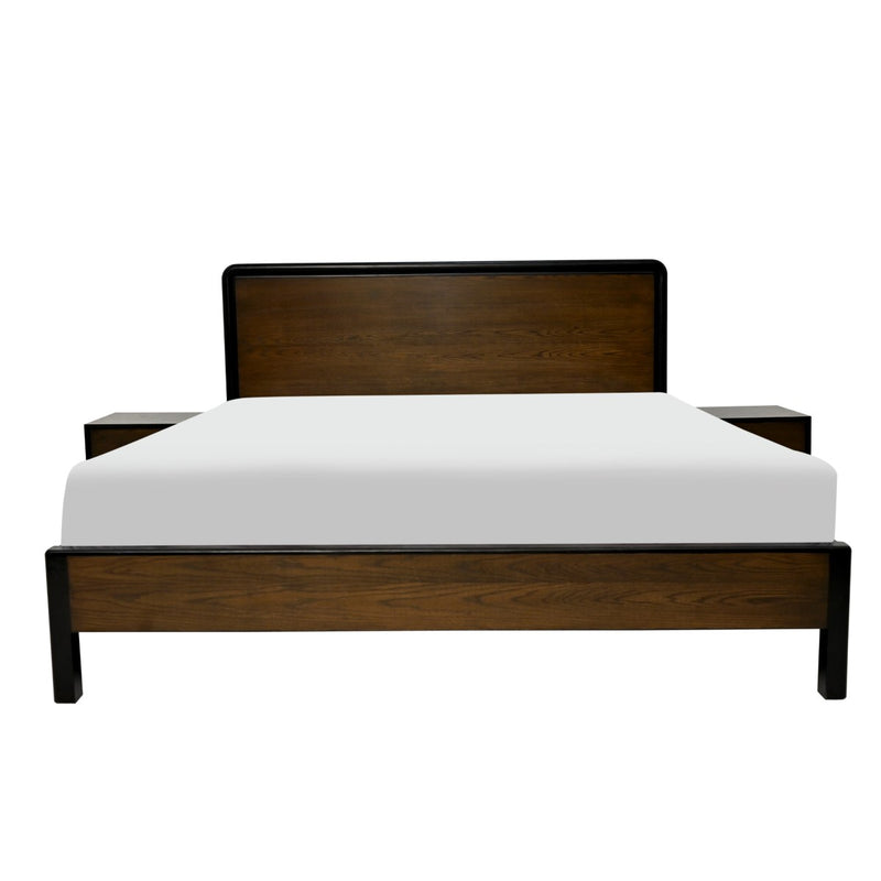 Norre King Size Bed with 2 Side Table