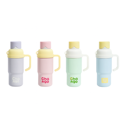 680ml Pastel Insulated Mug with Handle – Travel-Friendly Leakproof Thermos Cup for Hot & Cold Drinks