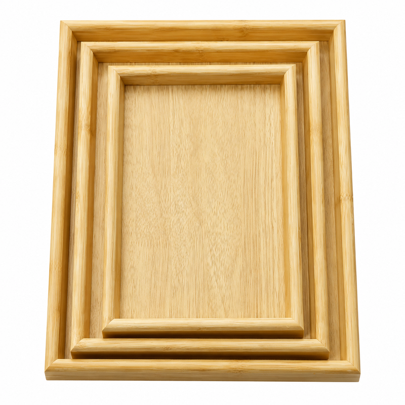 3-Piece Tray Set – Multipurpose Serving Trays for Kitchen, Dining & Home