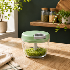 (Assorted) 1Pc EOTIA Manual Food Chopper – 900ml Hand‑Pull Vegetable & Fruit Dicer