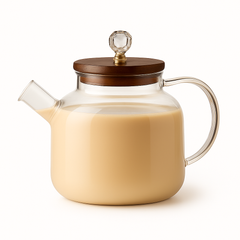 Elegant Glass Kettle with Wooden Lid – 1 Litre &1.5 Litre