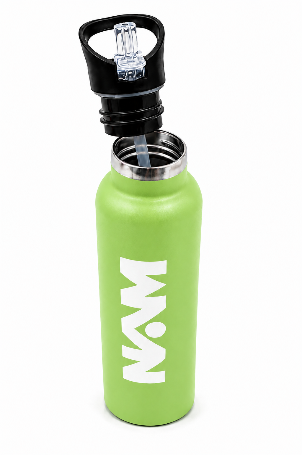 Sport Straw Vacuum Insulated Bottle – Green  Stainless Steel Water Bottle - Habitt