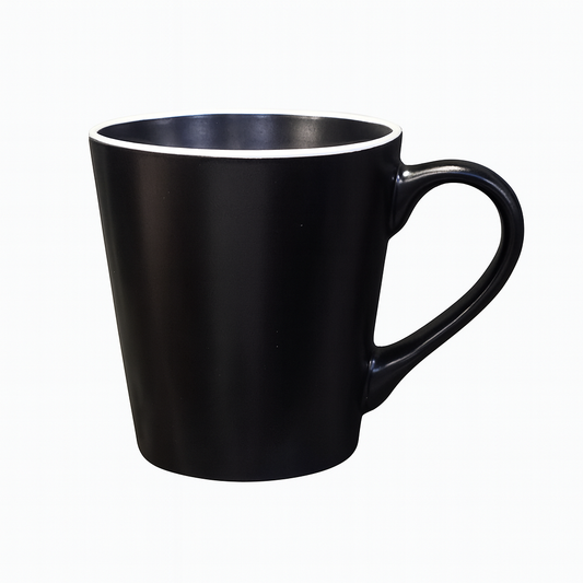 420ML Tall Ceramic Mug – Grey, White & Black Variants