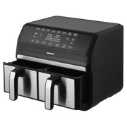 Sencor SFR9500SS Vita Fryer – Dual 2×4 L Baskets (8 L Total), Stainless Steel, 1700 W, LED Digital Air Fryer with Touch Controls - Habitt