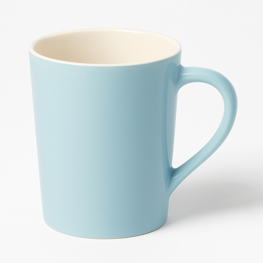Light Blue Ceramic Mug – Minimalist Glossy Coffee & Tea Cup