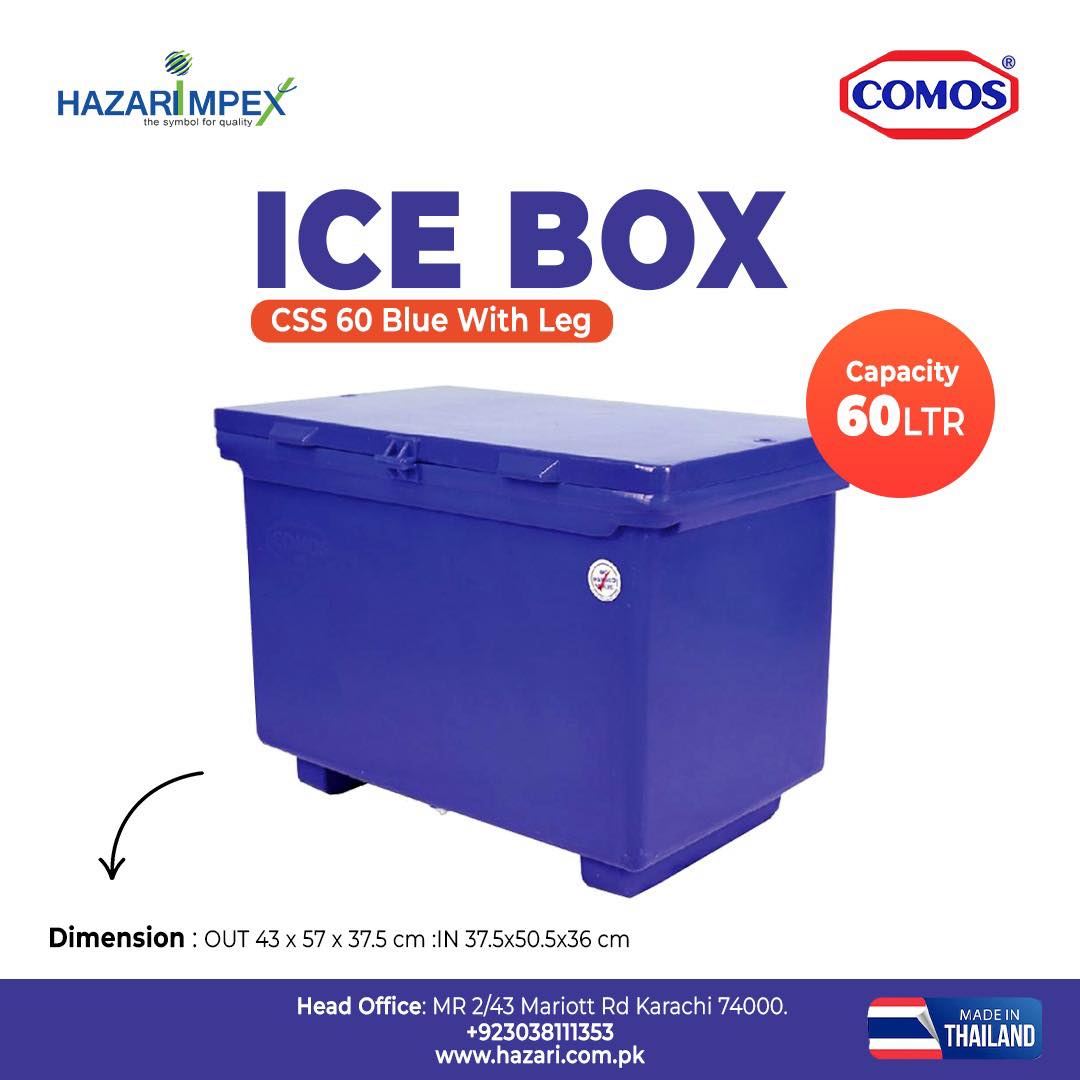 COMOS ICE BOX CS60 BLUE WITH HINGES 60L