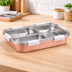 Laxson Stainless Steel Lunch Box – Leak-Resistant Multi-Compartment Tiffin - Habitt