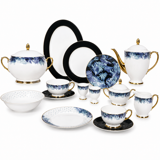 Classic 65-Piece Dinner Set | Stylish Complete Dining & Serving Collection