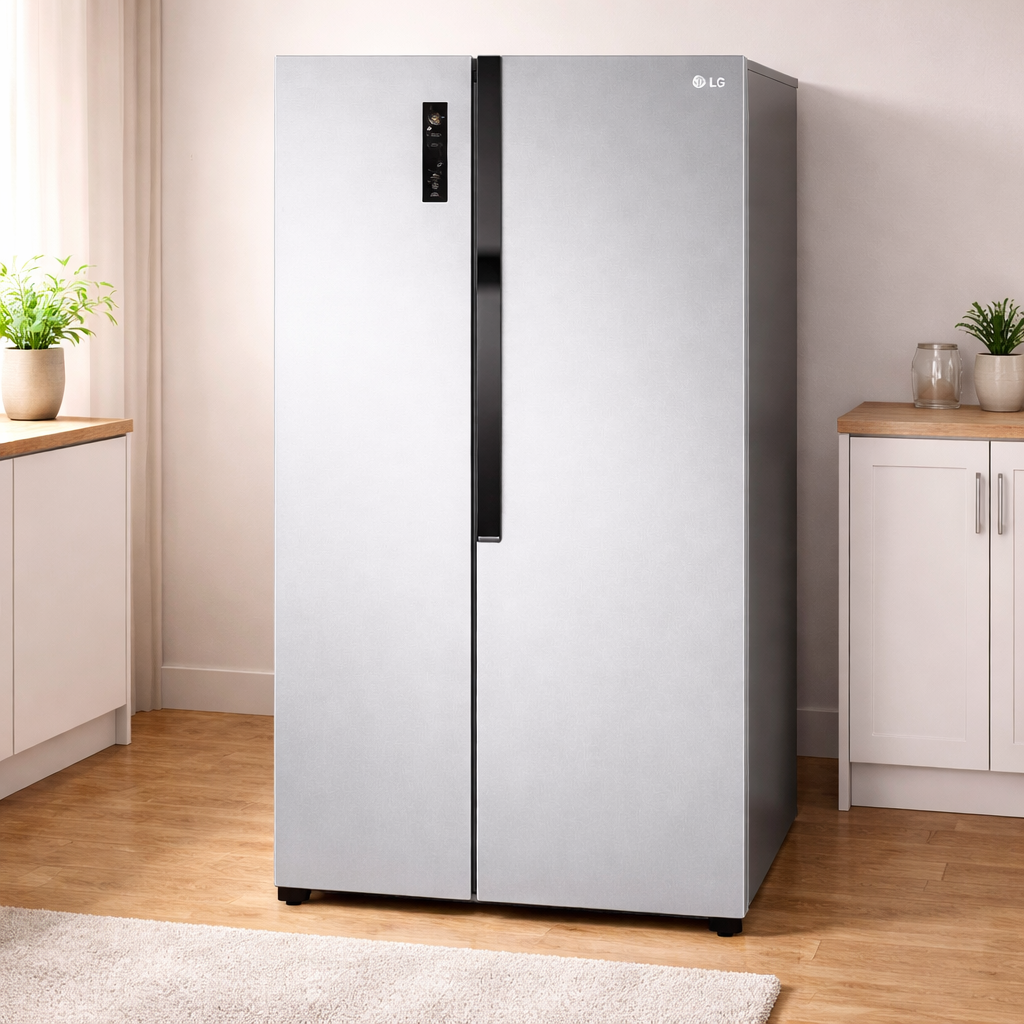 LG Side by Side Refrigerator with Inverter Linear Compressor & Smart Cooling – Spacious Premium Fridge (GRFB587PQAM) - Habitt