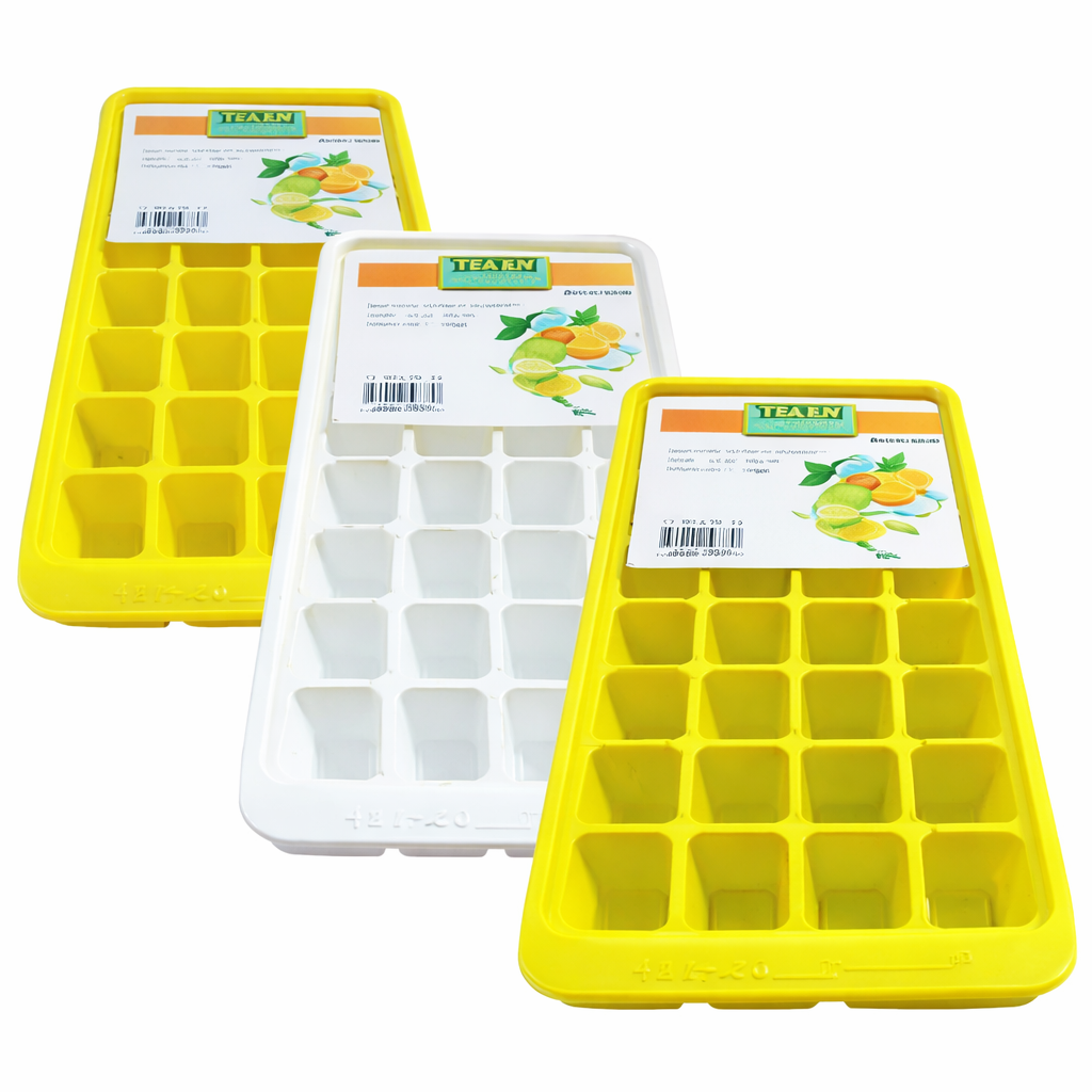 Ice Cube Tray (No Lid) – Assorted Colors - Habitt