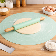 Silicone Sheet with Rolling Pin Set – Non-Slip Kneading Mat