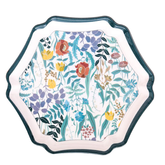 Hexagonal Tray Large Floral Bliss - Habitt