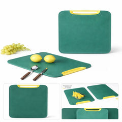 Durable Plastic Cutting Board 39×29 cm | Non-Slip Chopping Board with Handle