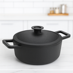 Prestige Cast Iron Pot with Glass Lid 20 cm
