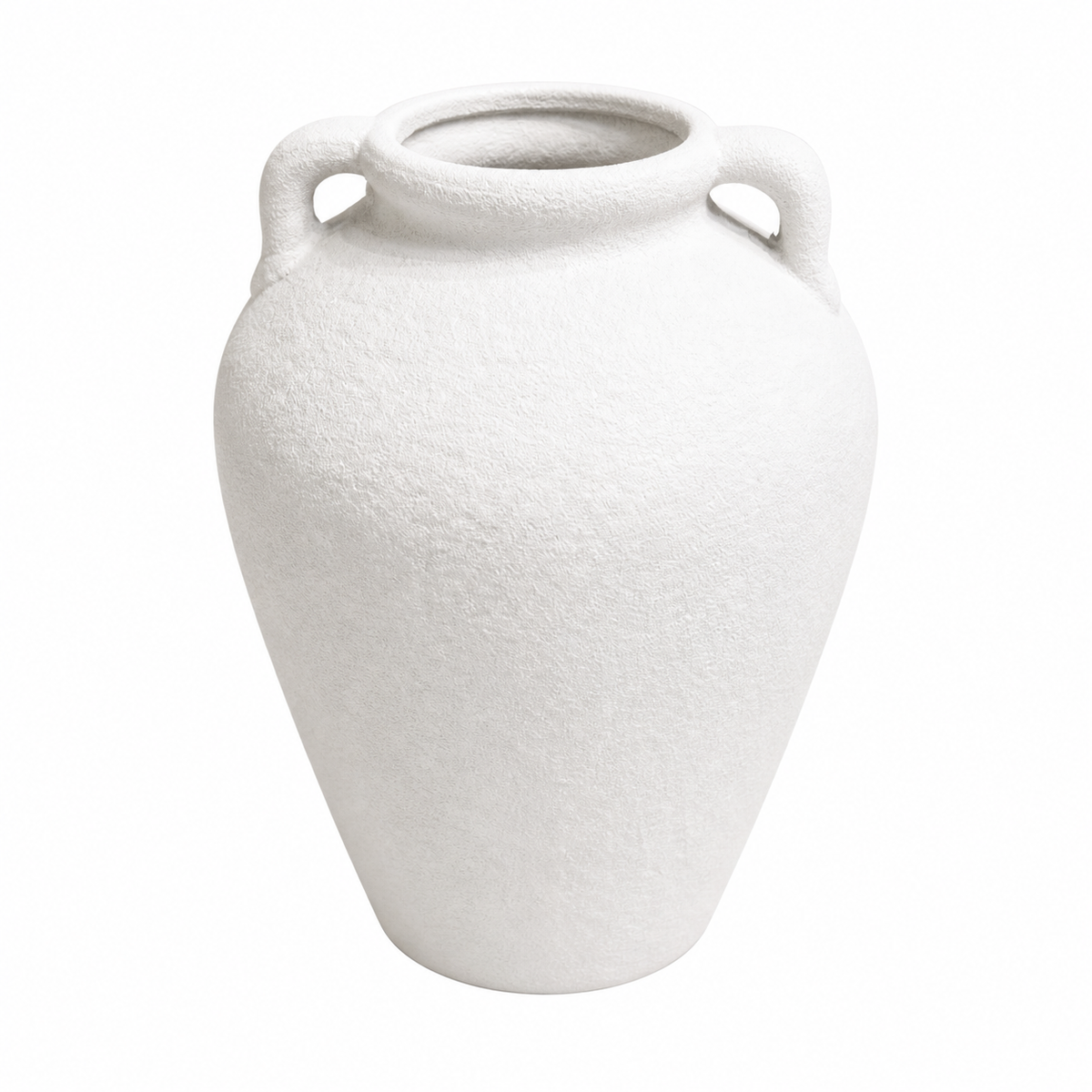Textured Matte Finish Decorative Vase Large – Modern Minimalist Home Accent - Habitt