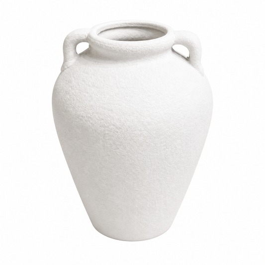 Textured Matte Finish Decorative Vase Large – Modern Minimalist Home Accent - Habitt