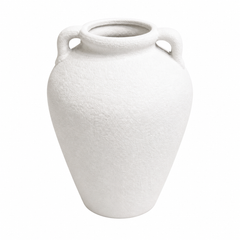 Textured Matte Finish Decorative Vase Large – Modern Minimalist Home Accent - Habitt