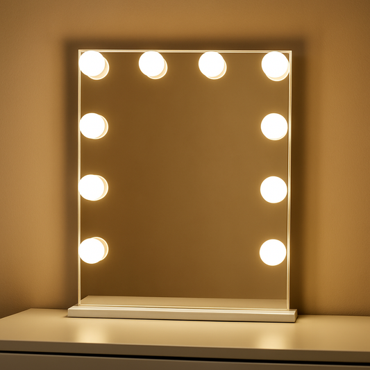 Vanity Mirror Light 10-Piece LED Set – 3-Color Dimmable Makeup Lighting for Dressing Tables & Beauty Stations