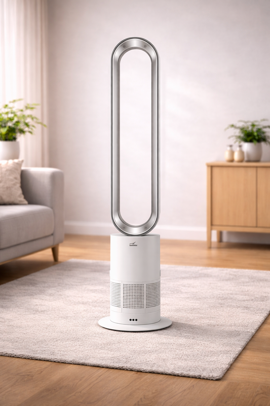 Alpina SF-5001 Electric Fan & Air Purifier | BLDC Motor, 10-Speed Digital Fan with Remote & Timer – 45W - Habitt