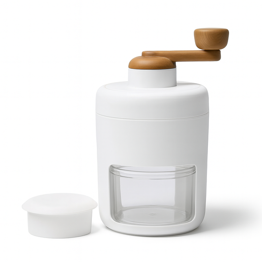 Manual Ice Shaver Machine – Hand Crank Ice Crusher for Desserts & Drinks