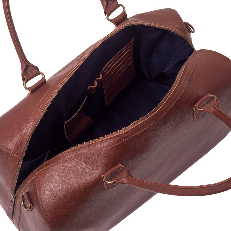 Harber Travel Bag Granite Brown - Habitt