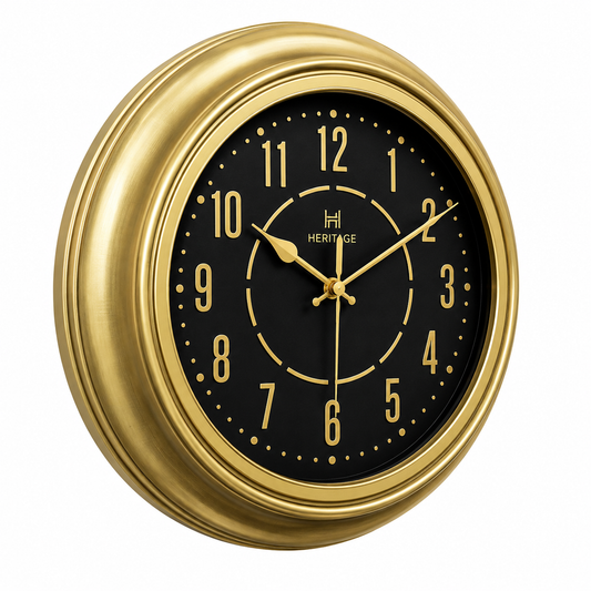 Heritage Vintage Wall Clock – 15 Inch Plastic Frame