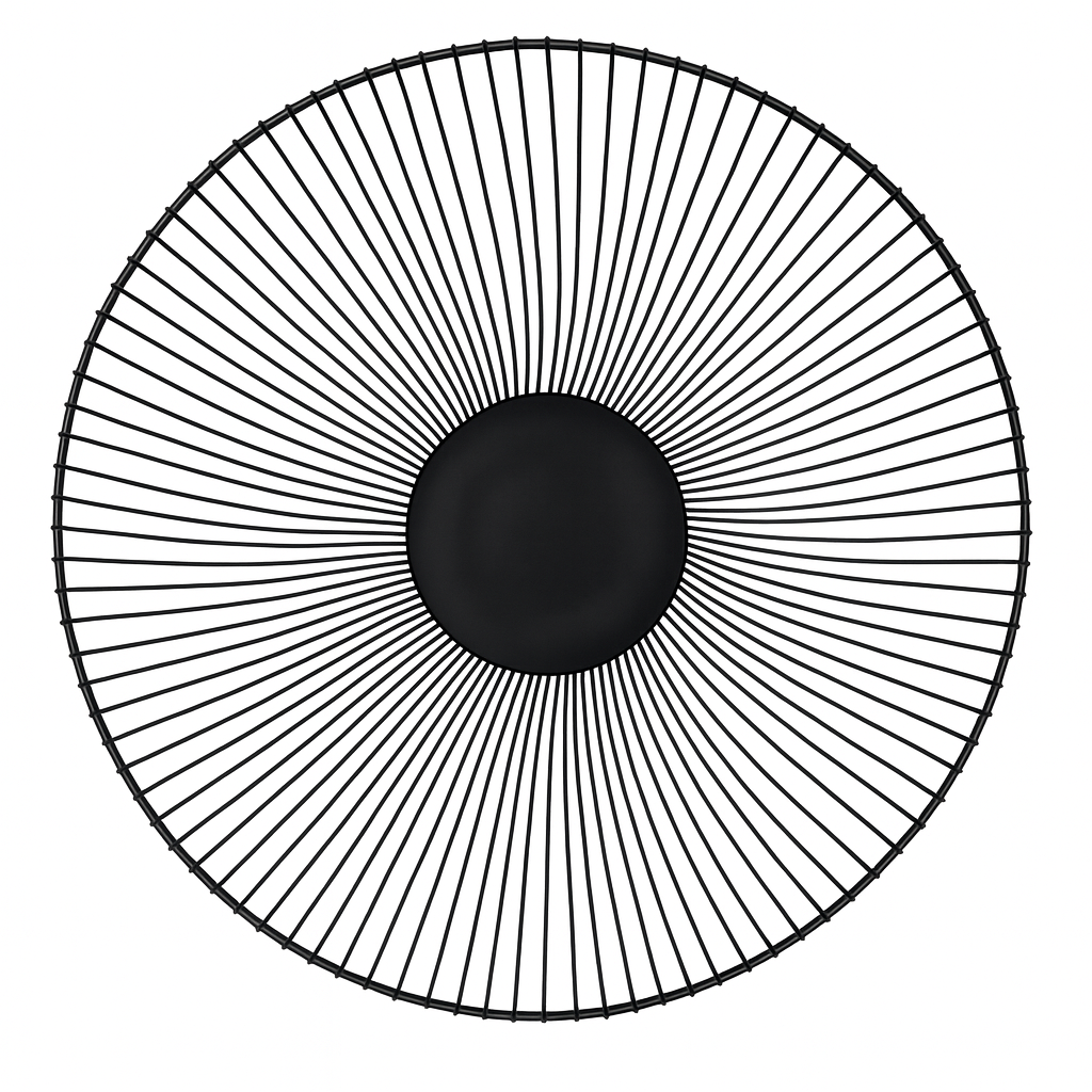 Round Iron Basket – Modern Wire Design