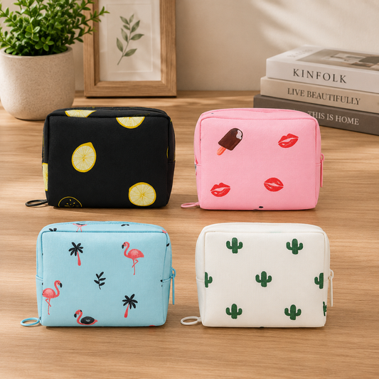 1PC Multipurpose Waterproof Travel Pouch – Portable Cosmetic & Accessory Organizer (Assorted Designs)