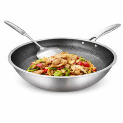 Stainless Steel Deep Fry Pan 24 cm  28 cm