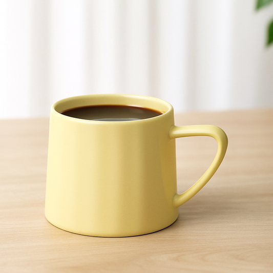 420ML Matte Pastel Ceramic Mugs – Yellow