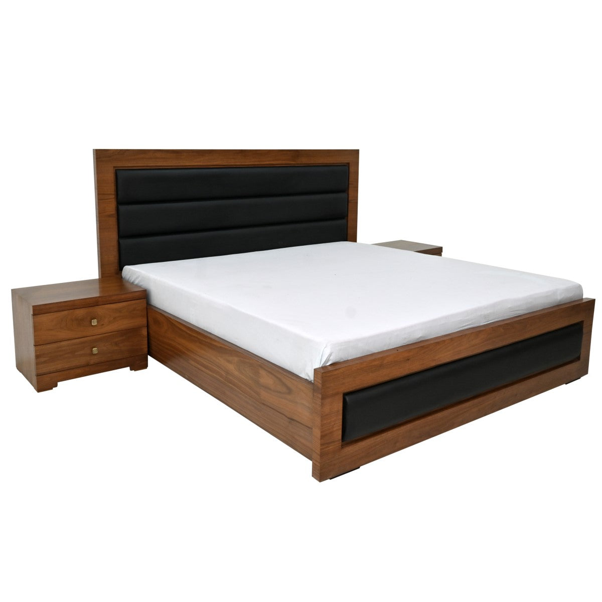 Clover King Size Bed with 2 Side Table