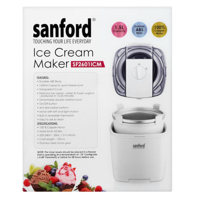 Ice Cream Maker SF26011CM - SANFORD