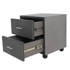 Nimoy King Size Bed with 2 Side Tables