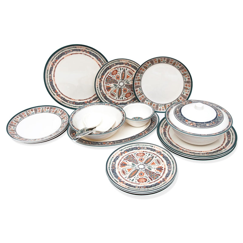 17PCS 4 Person Dinner Set Multi Flora