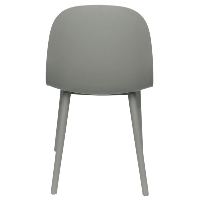Sora Dining Chair – Modern Molded Seat with Cushion (Pink, Grey, White, Black, Yellow) - Habitt