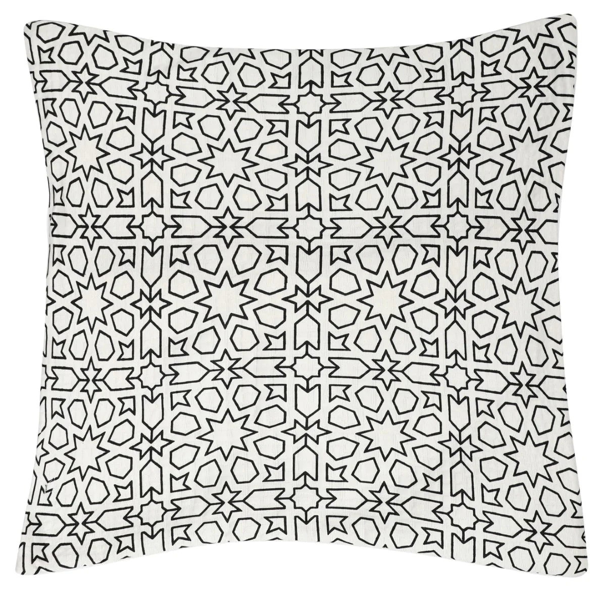 Maerakksh Jaal Black Cushion Cover 18x18"