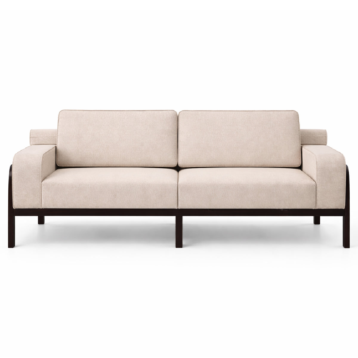 Oaklin 2 & 3 Seater Sofa Set – Modern Upholstered Fabric Sofa with Solid Wood Frame for Living Room - Habitt