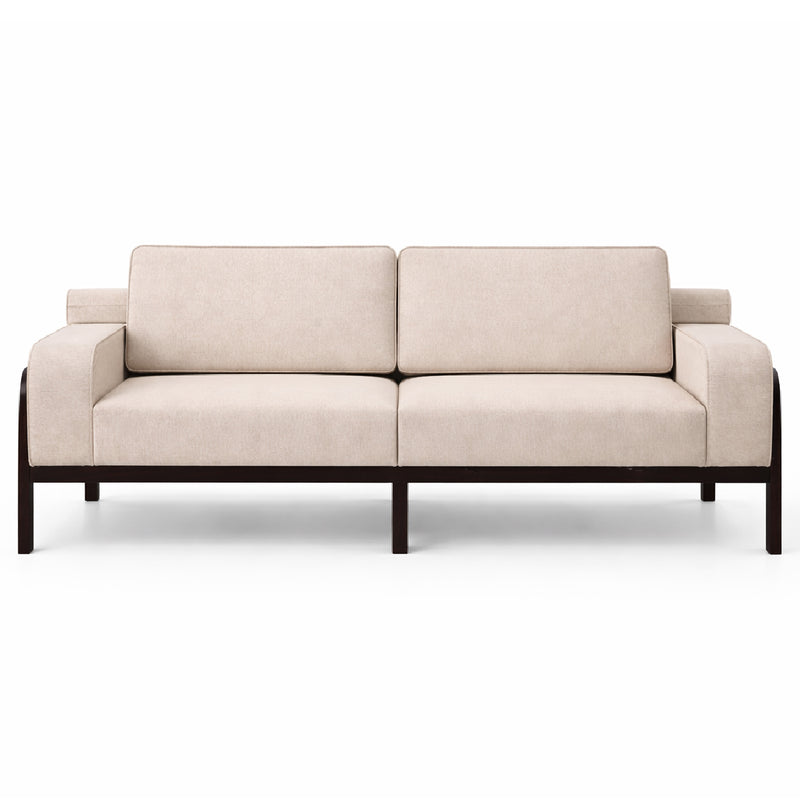 Oaklin 2 & 3 Seater Sofa Set – Modern Upholstered Fabric Sofa with Solid Wood Frame for Living Room - Habitt