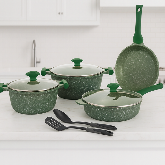 Prestige Essentials 9-Piece Set – Green