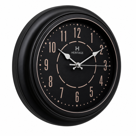 Heritage Vintage Clock – 14.5 Inch Plastic Frame