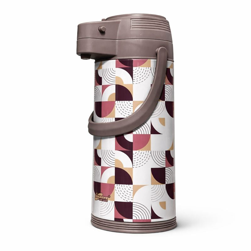 Air Pot 1.9 LTR – Insulated Pump Thermos Flask ( White, Beige, Light-Grey, Dark-Grey) - Habitt