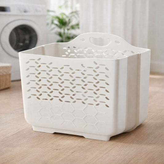 Wall Mounted Foldable Laundry Basket – Space-Saving Clothes Storage Hamper